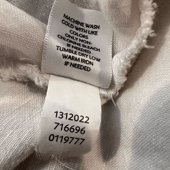 J. Jill XL Linen Blend Popover Tunic Lagenlook Coastal Grandma - Picture 9 of 9